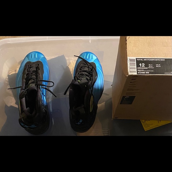 BRAND NEW W/BOX AUTHENTIC NEVER WORN TIM DUNCAN SIZE 12 BLUE FOAMPOSITE NIKE MAX - Picture 7 of 7